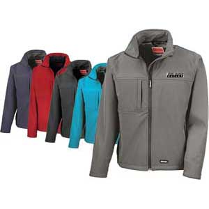 Softshell Jacke mit Logo Stick